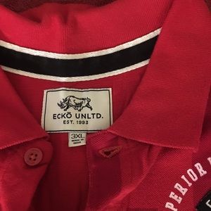 ECKO ULTD Graphic Polo Shirt with Stitching